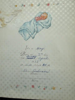 Birth card · April 4